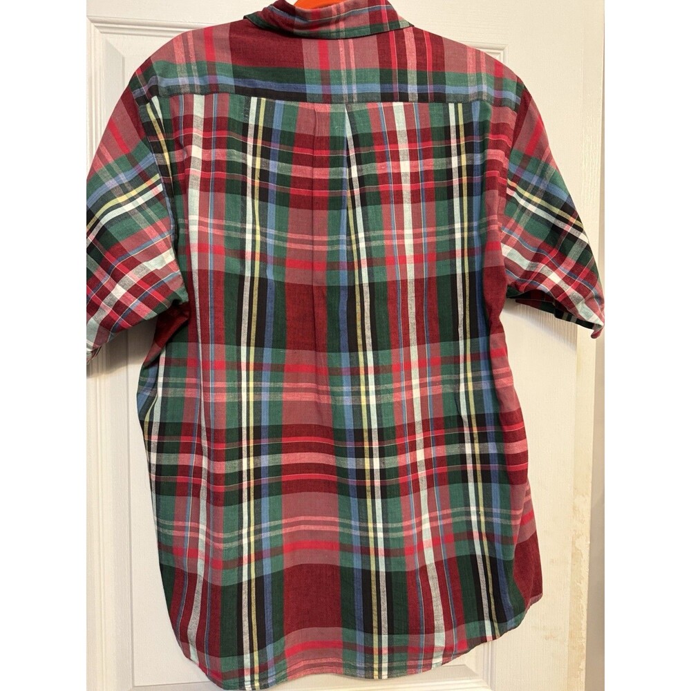 Brooks Brothers 1818 Sport Men's ss Shirts Shirt red Plaid Button down